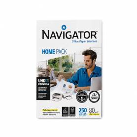 Papel fotocopiadora navigator home pack din a4 80 gramos paquete de 250 hojas