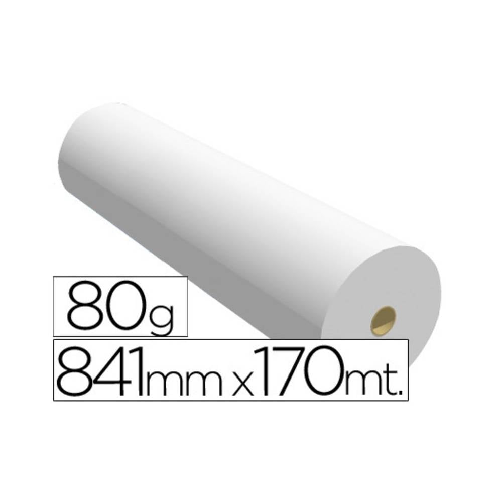 Papel reprografia ppc para plotter 841x170mt 80gr