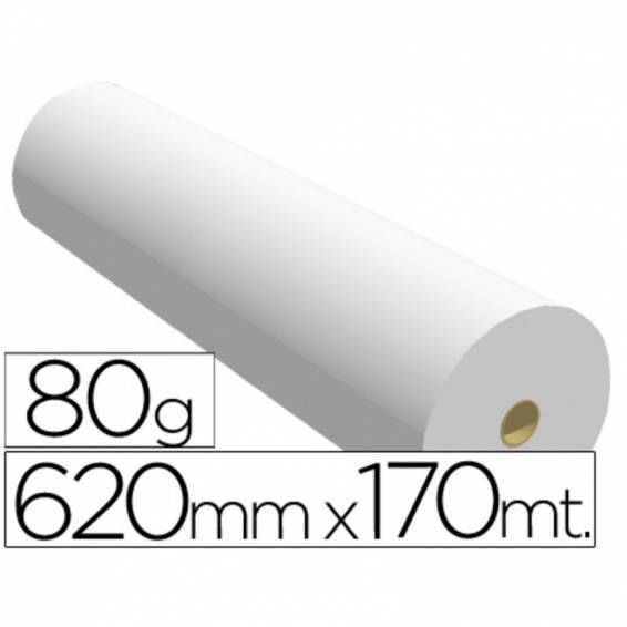 Papel reprografia ppc para plotter 620x170mt 80gr