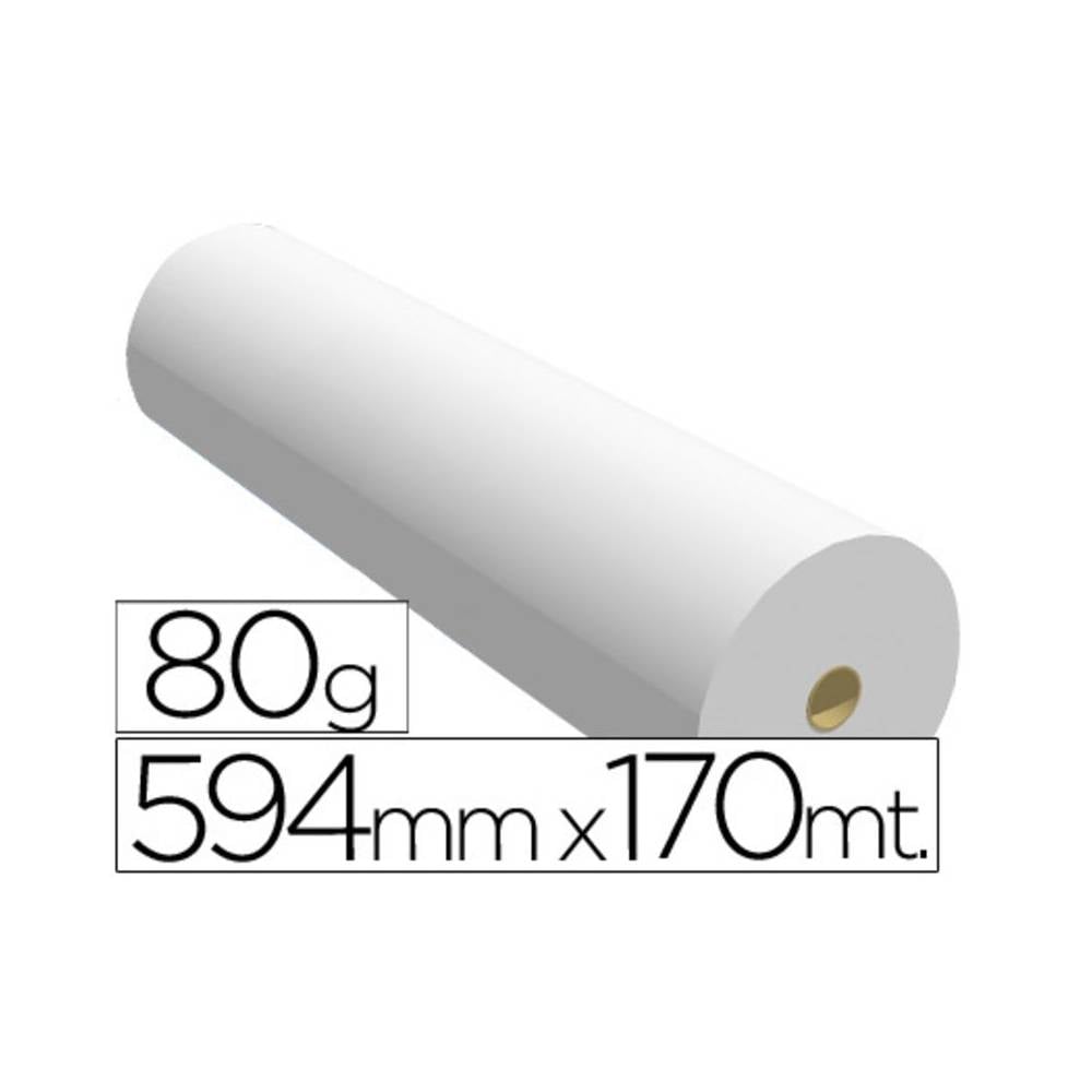 Papel reprografia ppc para plotter 594x170mt 80 gr