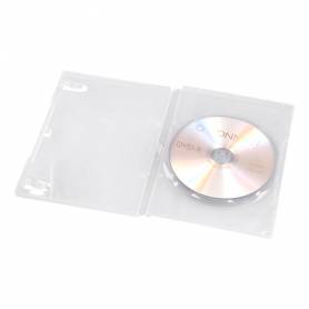 Caja dvd q-connect transparente pack de 5 unidades