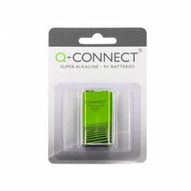 Pila q-connect alcalina 9v blister con 1 unidad