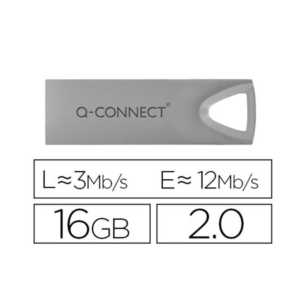 Memoria usb q-connect flash premium 16 gb 2.0