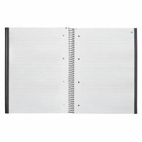 Cuaderno espiral navigator a4 micro tapa forrada 80h 80gr horizontal 1 banda color negro