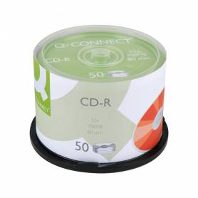 Cd-r q-connect capacidad 700mb duracion 80min velocidad 52x bote de 50 unidades