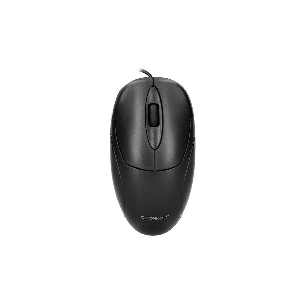 Raton q-connect optico 800 dpi usb 1,5 ghz negro