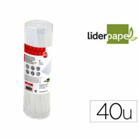 Barra termofusible liderpapel de 7 mm de diametro x 200 mm de alto bote de 40 unidades