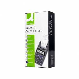 Calculadora q-connect impresora pantalla papel kf11213 12 digitos tinta azul