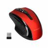 Raton q-connect optico inalambrico 1000 dpi receptor usb 2,4 ghz rojo - KF18068