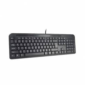 Teclado q-connect negro con cable 1,5 m compatible windows