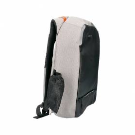 Mochila para portatil q-connect 18/ negra / gris poliester impermeable 460x170x310 mm