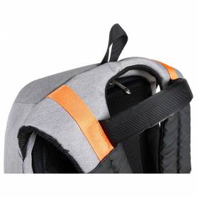 Mochila para portatil q-connect 18/ negra / gris poliester impermeable 460x170x310 mm