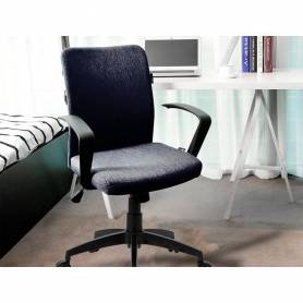 Silla giratoria q-connect base nylon regulable en altura 895+110mm alto 580mm ancho 550mm profundidad negro