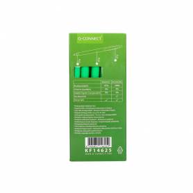 Boligrafo q-connect retractil kf14625 biodegradable verde tinta azul