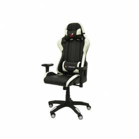 Silla pyc gaming chair giratoria similpiel regulable en altura negra 1200+80x670x670 mm