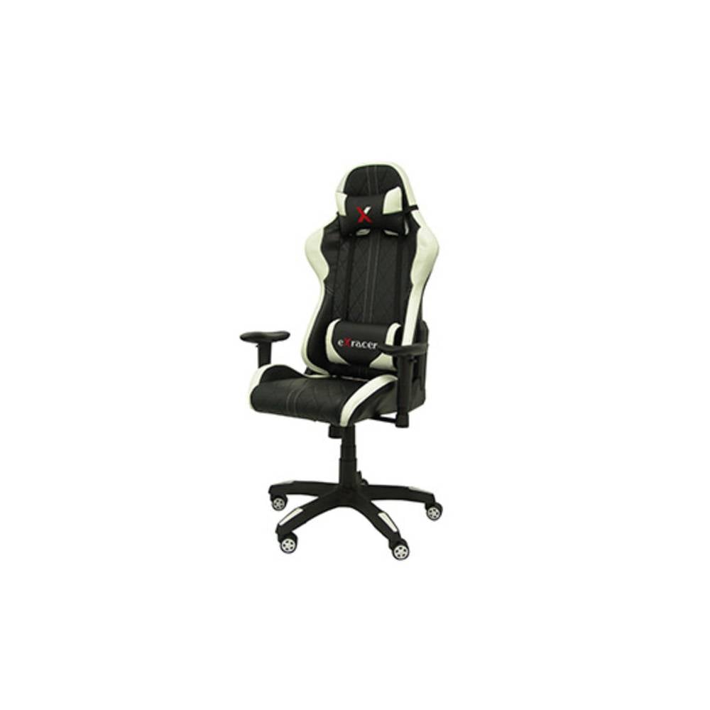 Silla pyc gaming chair giratoria similpiel regulable en altura negra 1200+80x670x670 mm