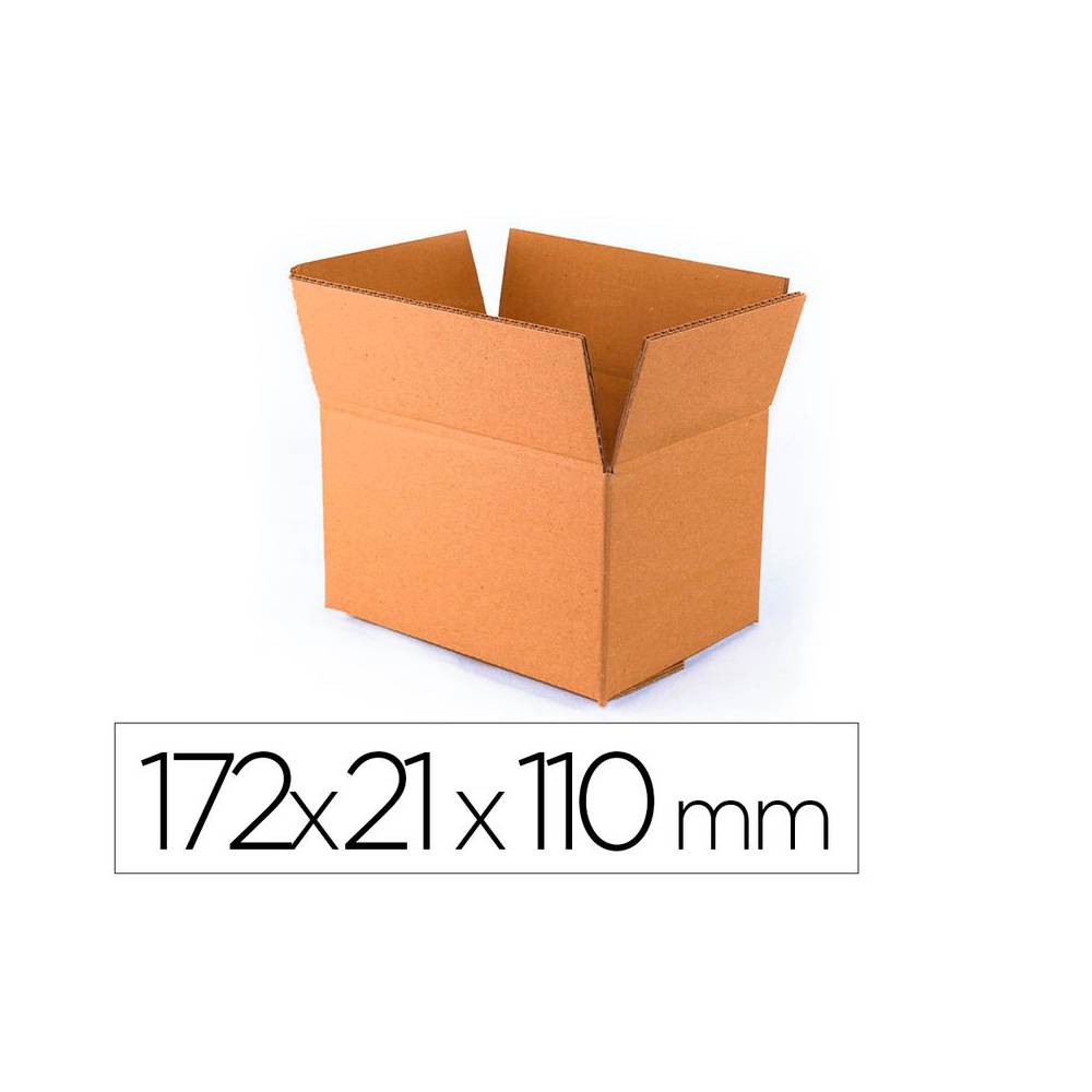 Caja para embalar q-connect usos varios carton doble canal marron 172x217x110 mm