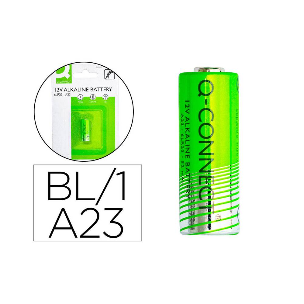 Pila q-connect alcalina ag23 6lr23 12v blister de 1 unidad