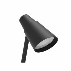 Lampara de oficina q-connect sobremesa abs tactil 6w 32 led 330lm color negro