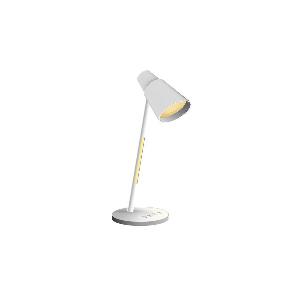 Lampara de oficina q-connect sobremesa abs tactil 6w 32 led 330lm color blanco