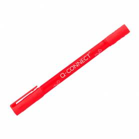 Rotulador q-connect marcador permanente doble punta color rojo 0,4 mm y 1 mm