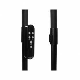 Lampara de suelo q-connect 15w con control remoto altura 146 cm color negro