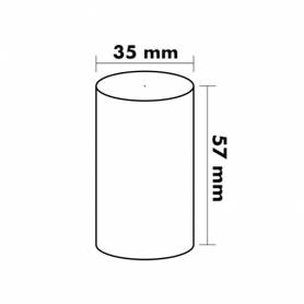 Rollo sumadora termico q-connect 57 mm ancho x 35 mm diametro para tpv sin bisfenol a papel de 70 g/m2