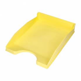 Bandeja sobremesa plastico q-connect amarillo pastel opaco 240x70x340mm