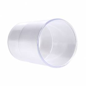 Cubilete portalapices q-connect transparente plastico diametro 75 mm alto 100 mm