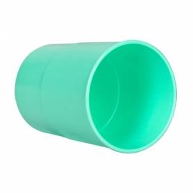 Cubilete portalapices q-connect verde menta pastel opaco plastico diametro 75 mm alto 100 mm