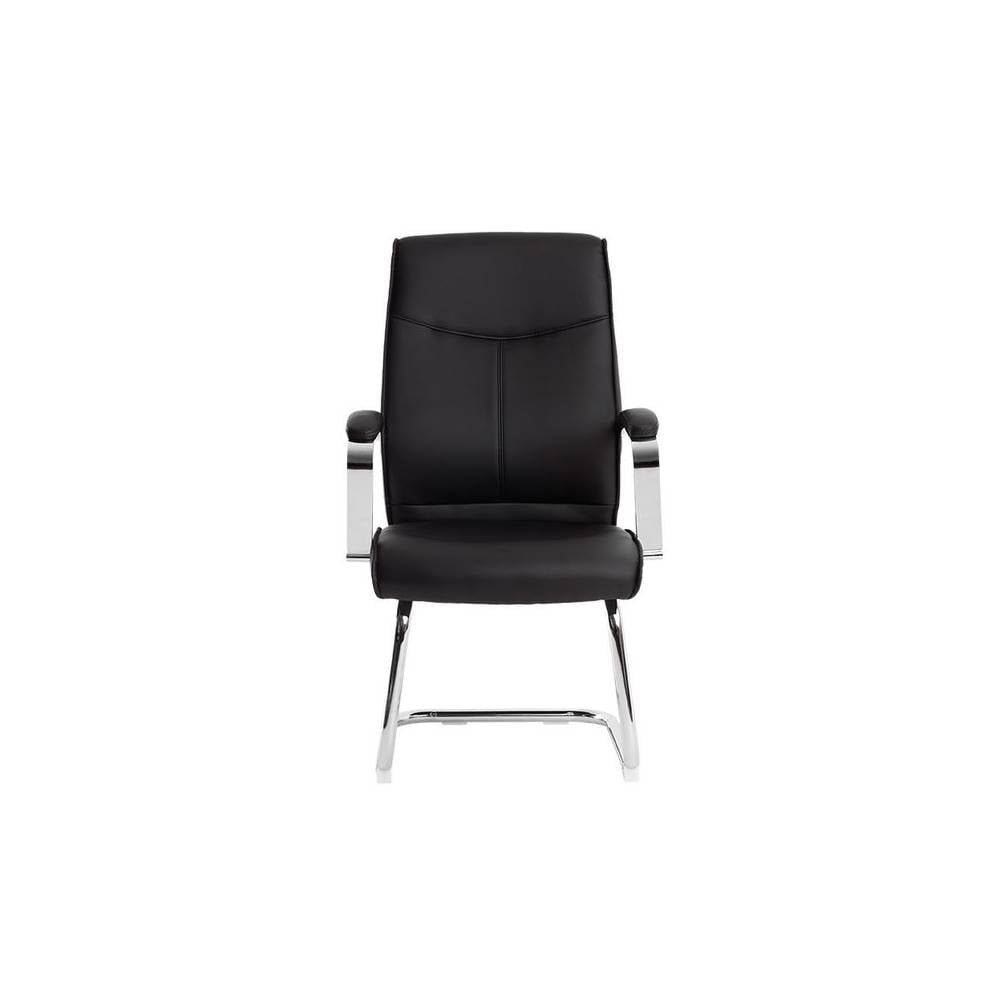 Silla q-connect escritorio mod ena simil piel base metalica alt max 1050 anc 630 prof 650 color negro