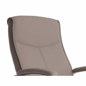 Silla q-connect escritorio mod ena simil piel base metalica alt max 1050 anc 630 prof 650 color gris