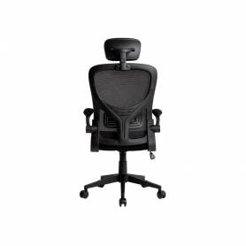 Silla q-connect ergonomica pal ermo malla base nylon alt max 1300 anc 610 prof 600 ruedas premium color negro