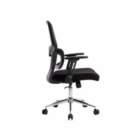 Silla q-connect oficina lucca malla base metalica alt max 1090 anc 700 prof 650 ruedas premium color negro