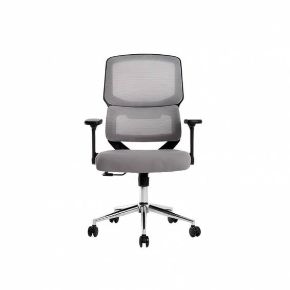 Silla q-connect oficina lucca malla base metalica alt max 1090 anc 700 prof 650 ruedas premium color negro gris