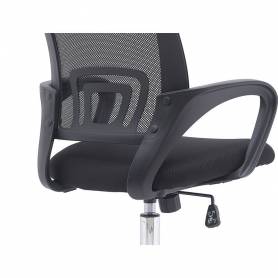 Silla q-connect oficina siena malla base metalica alt max 1000 anc 560 prof 570 ruedas premium color negro