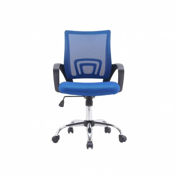 Silla q-connect oficina siena malla base metalica alt max 1000 anc 560 prof 570 ruedas premium color negro azul