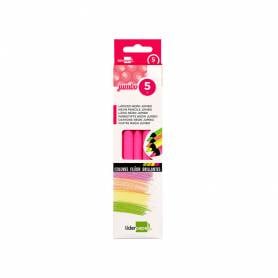 Lapices fluorescente liderpapel jumbo neon rosa