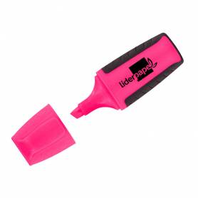 Rotulador liderpapel mini fluorescente rosa