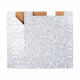 Caja archivador liderpapel classic red cuarto gris