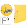 Archivador de palanca liderpapel folio documenta forrado pvc con rado lomo 52 mm amarillo compresor - AY30