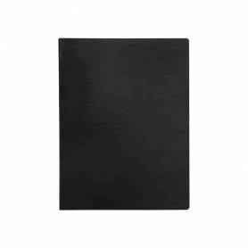 Carpeta liderpapel escaparate 20 fundas pvc folio negro