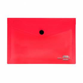 Carpeta liderpapel dossier broche polipropileno din a6 rojo transparente