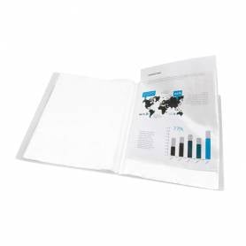 Carpeta liderpapel escaparate 47484 10 fundas polipropileno traslucida din a4 transparente