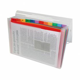 Carpeta liderpapel clasificador fuelle polipropileno din a5 spectrafile