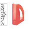 Revistero q-connect plastico rojo translucido - KF04210