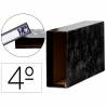 Caja archivador liderpapel classic blue cuarto apaisado negra - CZ06