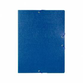 Carpeta proyectos liderpapel folio lomo 50mm carton gofrado azul