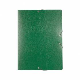 Carpeta proyectos liderpapel folio lomo 30mm carton gofrado verde