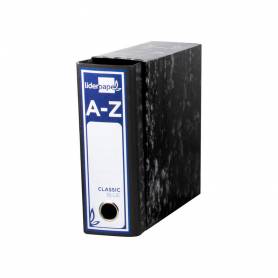 Caja archivador liderpapel classic blue cuarto negra